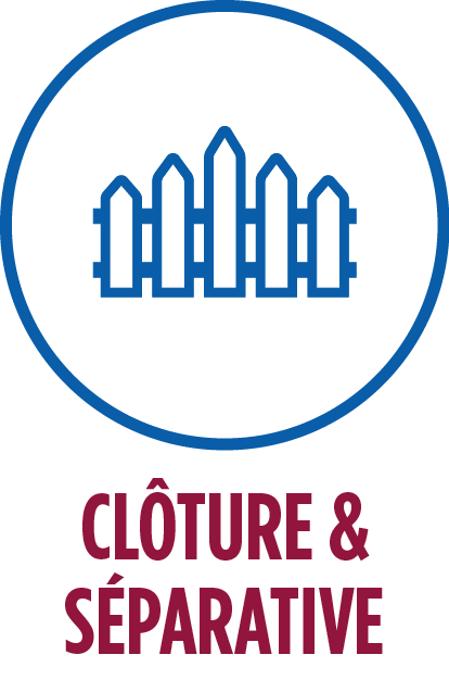 Clôture et séparative